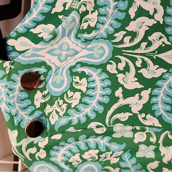 Talbots Effortless Jersey Shift Dress - Royal Medallion Sz Medium - Picture 3 of 7